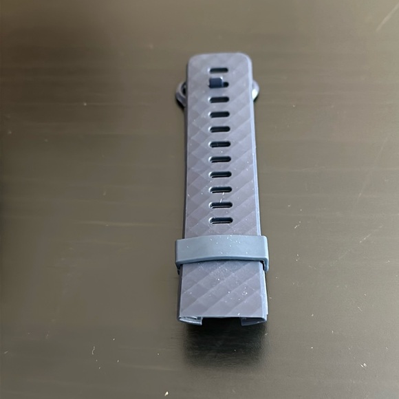 Navy FitBit band. Approx 8 inches. Rubber - Picture 1 of 5